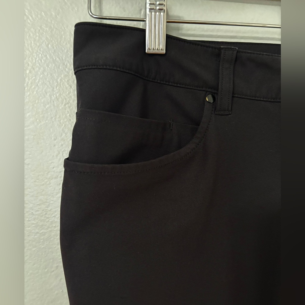 Lululemon Mens ABC Slim-Fit 5 Pocket Pant Black Warpstreme - Picture 6 of 9